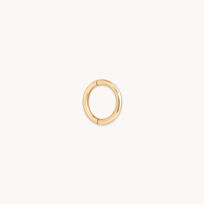 Seamless Hoop 1mm in Solid Gold