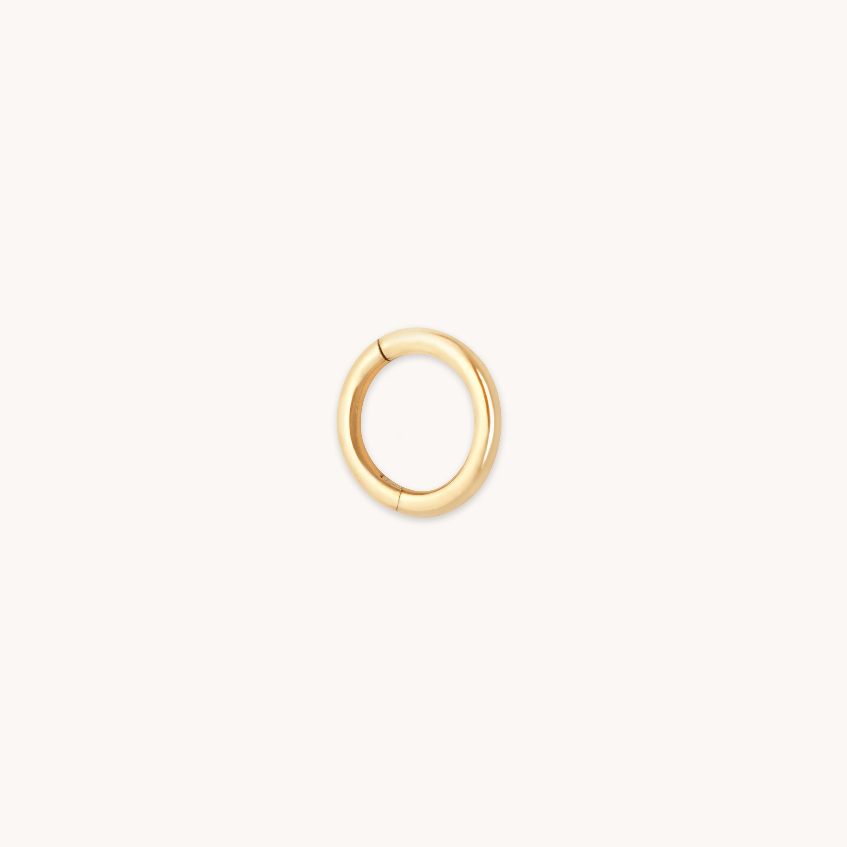 Seamless Hoop 1.2mm in Solid Gold