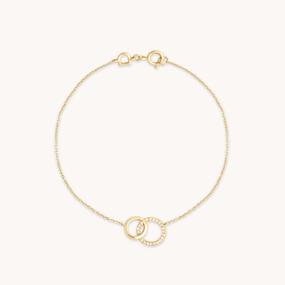 Orbit Topaz Bracelet in Solid Gold