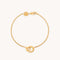 Dome Link Bracelet in Gold