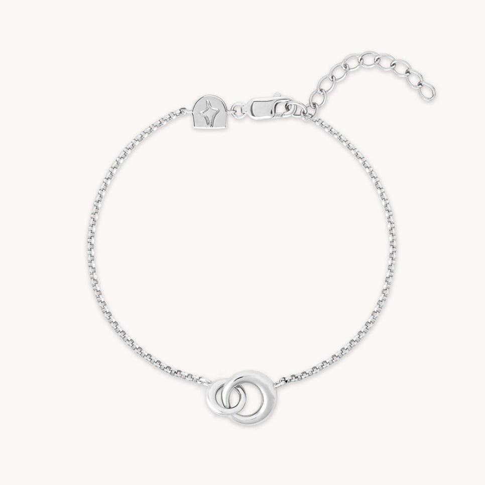 Dome Link Bracelet in Silver