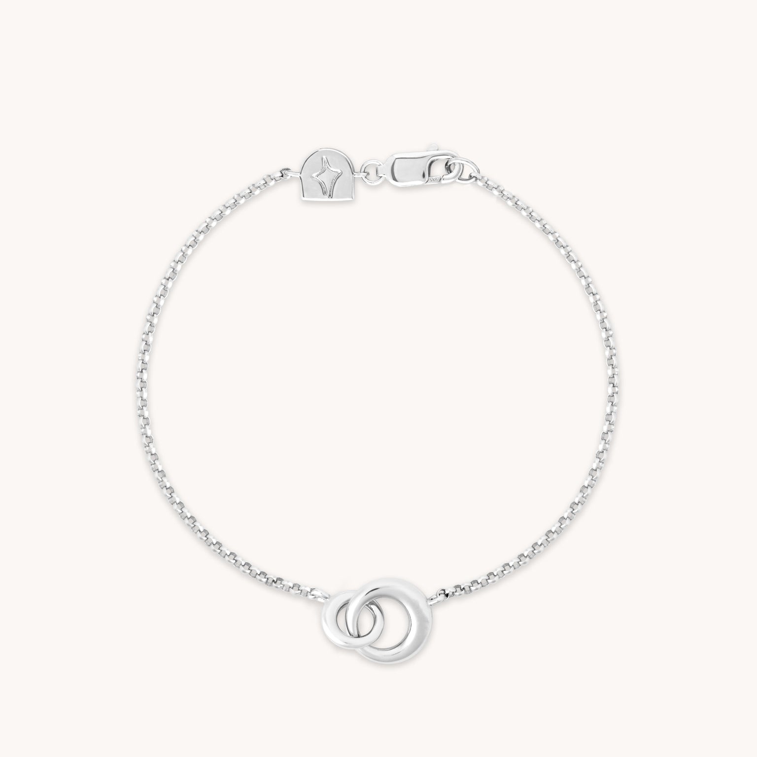 Dome Link Bracelet in Silver