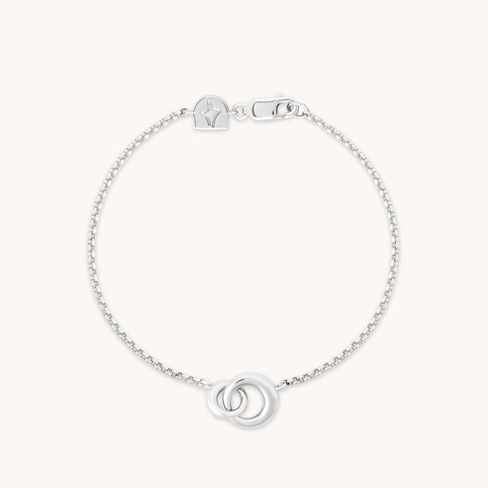 Dome Link Bracelet in Silver