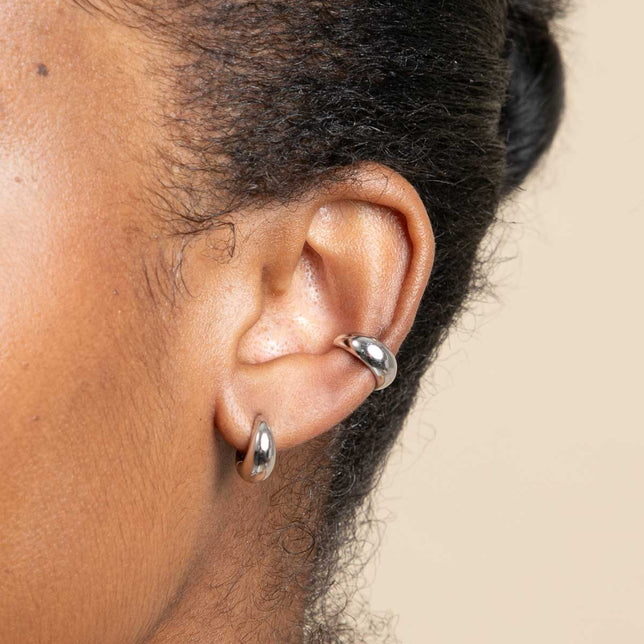 Women Girls Jewelry Minimalist Ear Hook 925 Sterling Silver Cute