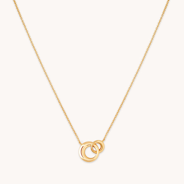 Dome Link Necklace in Gold