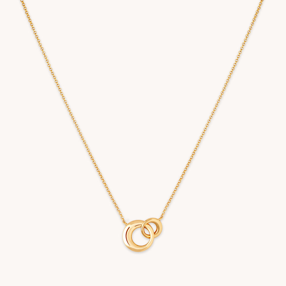 Dome Link Necklace in Gold