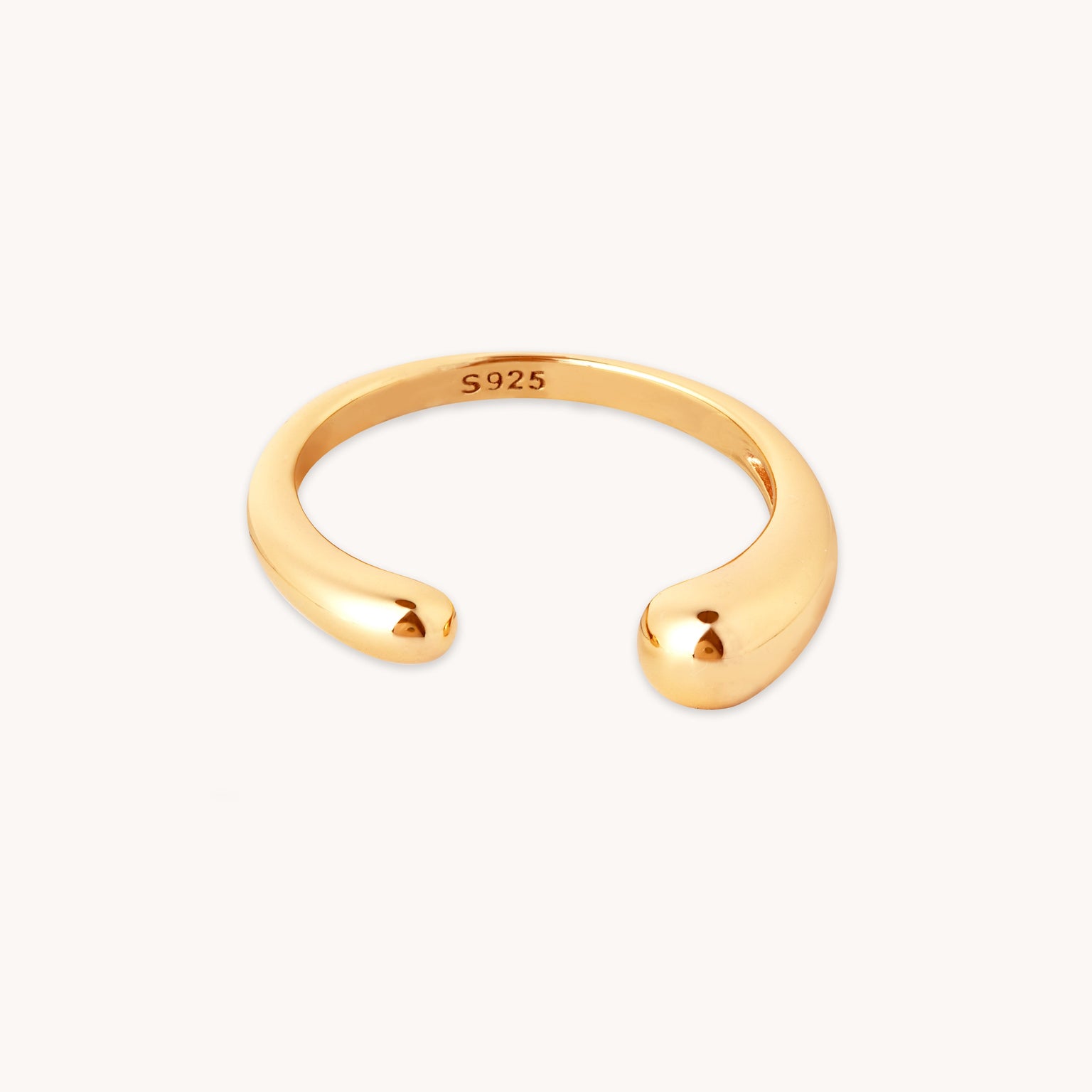 Molten Open Ring in Gold