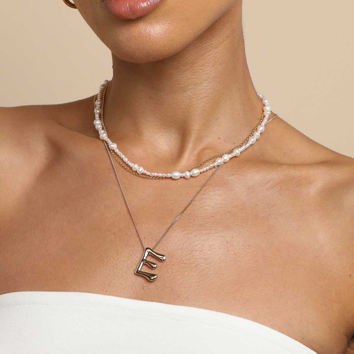 Personalized E Initial Cursive Necklace Set Tiny Letter E Monogram Pendant  Clavicle Dainty Jewelry For Memorial Gift From Ssteel, $27.13 | DHgate.Com