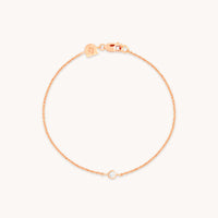 Essential Crystal Charm Bracelet in Rose Gold