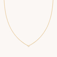 Essential Crystal Pendant Necklace in Gold