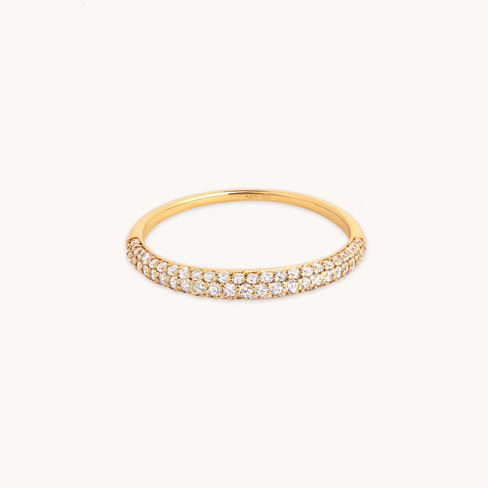 Dome Pavé Ring in Gold