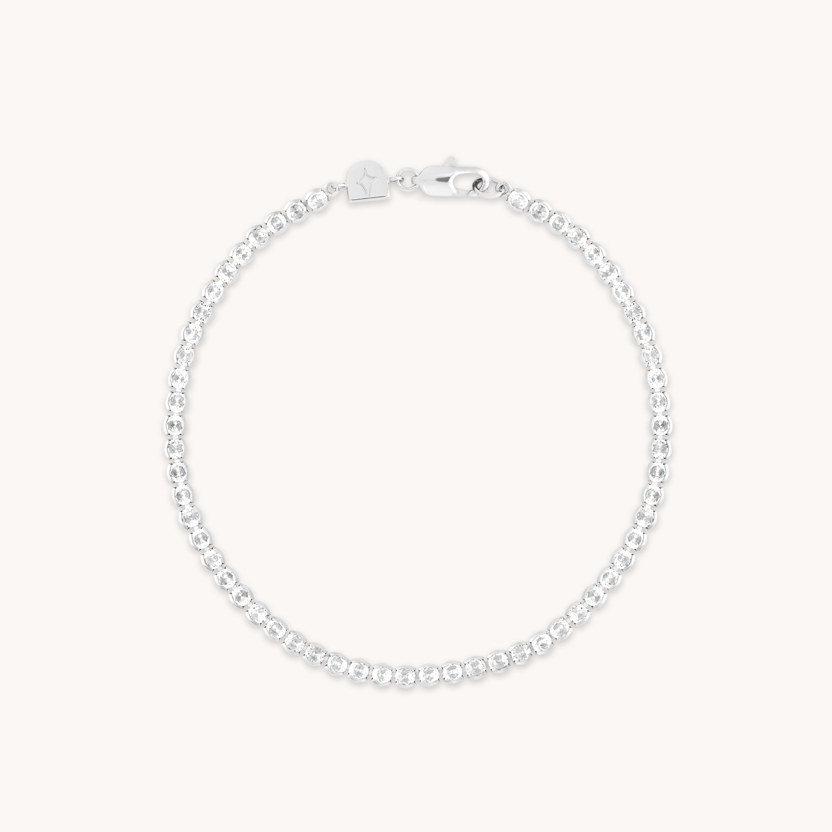 Gleam Bold Tennis Chain Bracelet in Silver