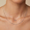 Bold Miyu Chain Necklace in Solid White Gold