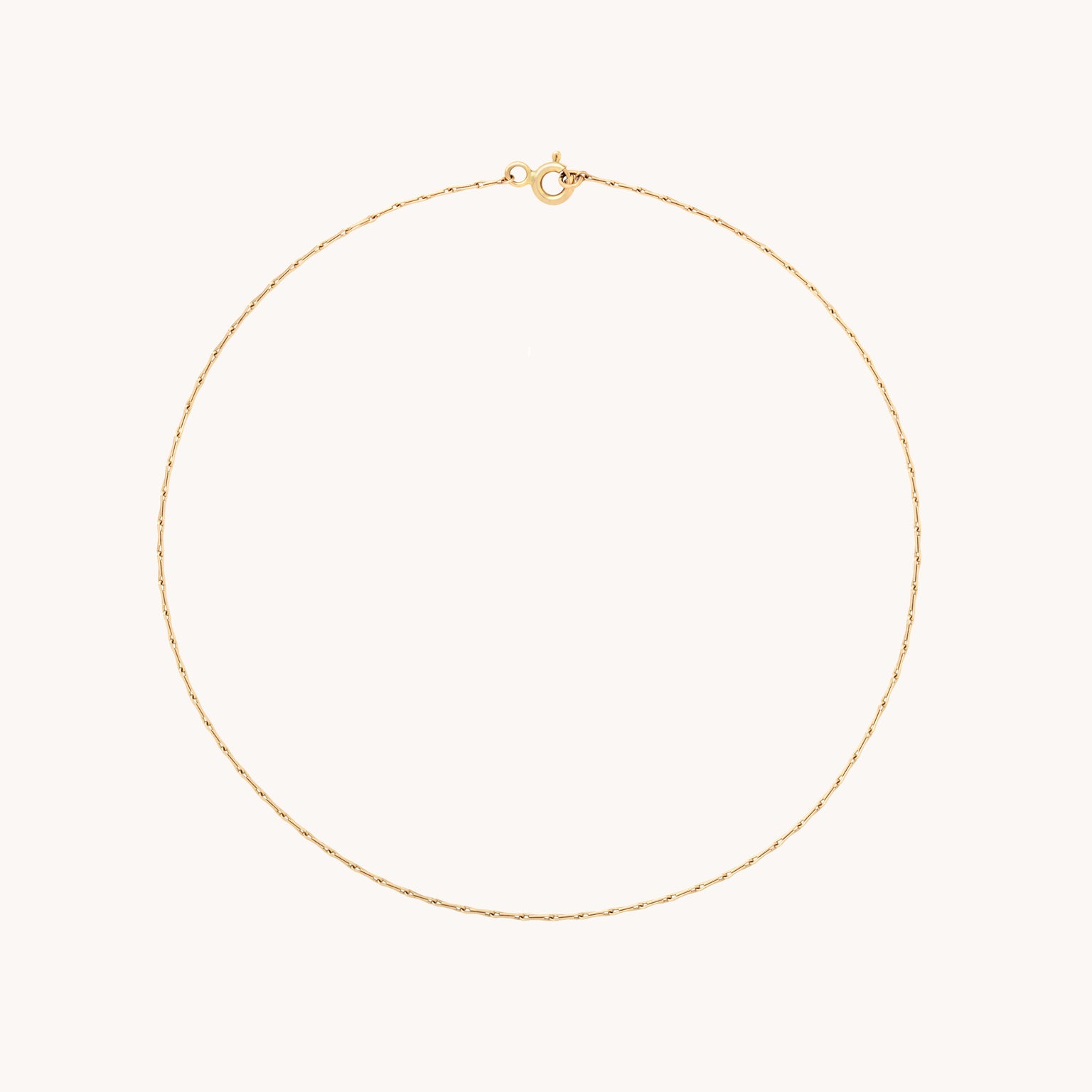 Marylebone Chain Anklet in Solid Gold