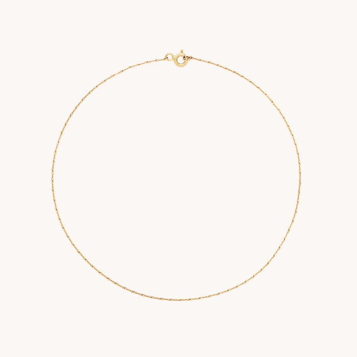 Marylebone Chain Anklet in Solid Gold