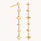 Cosmic Star Drop Studs in Gold