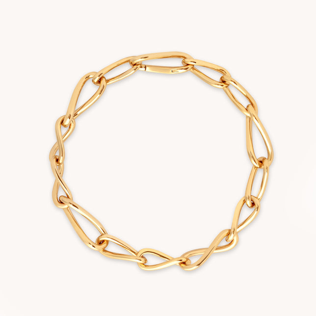 Infinite Chain Bracelet in Gold