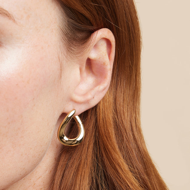 Molten Large Hoops in Gold