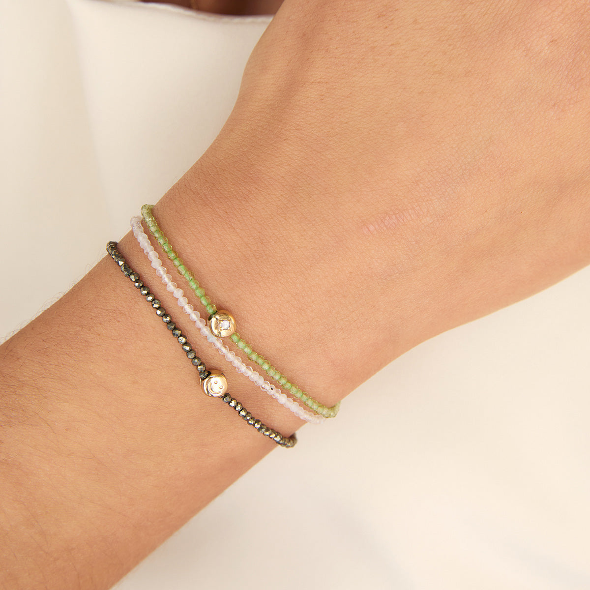 Olivine Gemstone Bracelet in 9k Gold