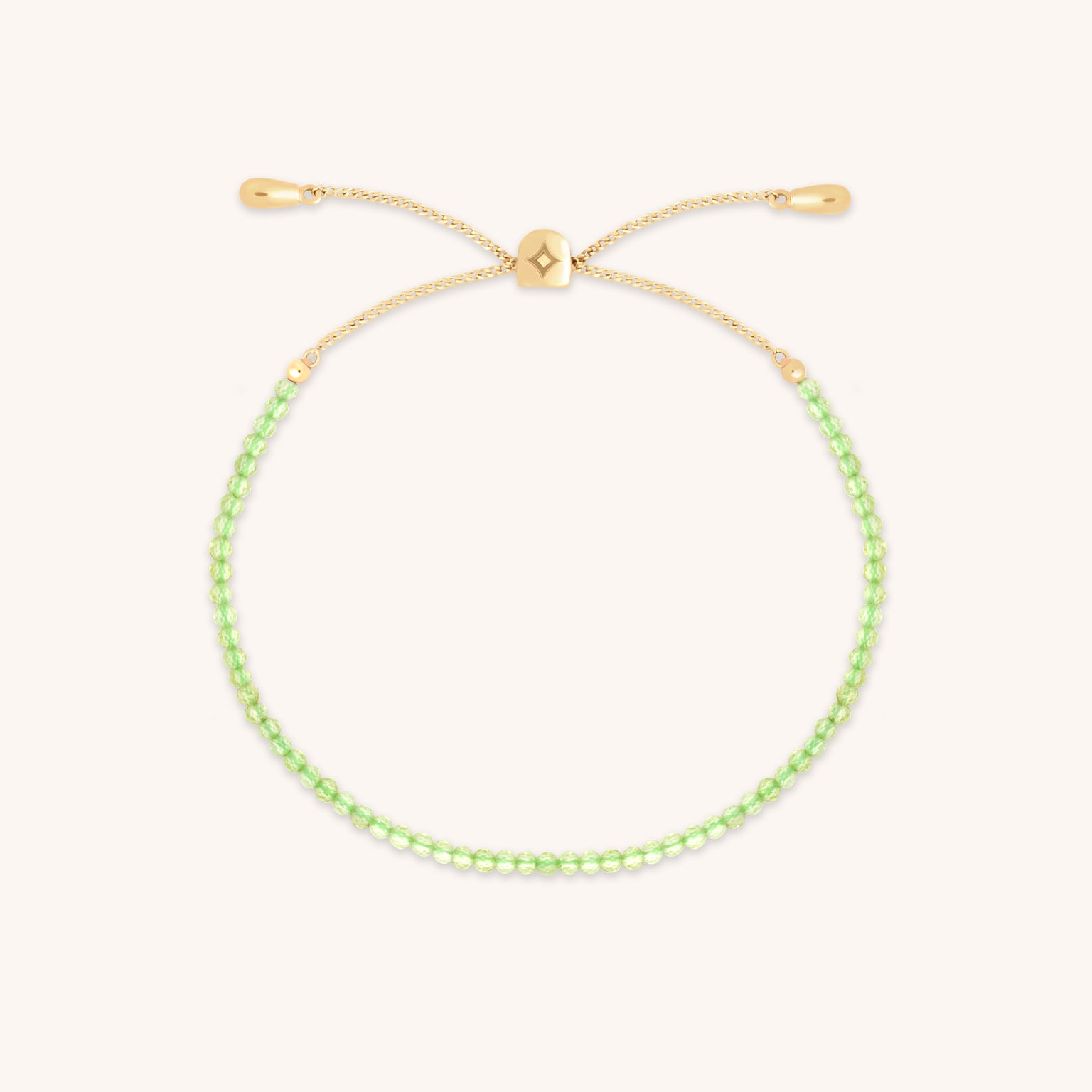 Olivine Gemstone Bracelet in 9k Gold