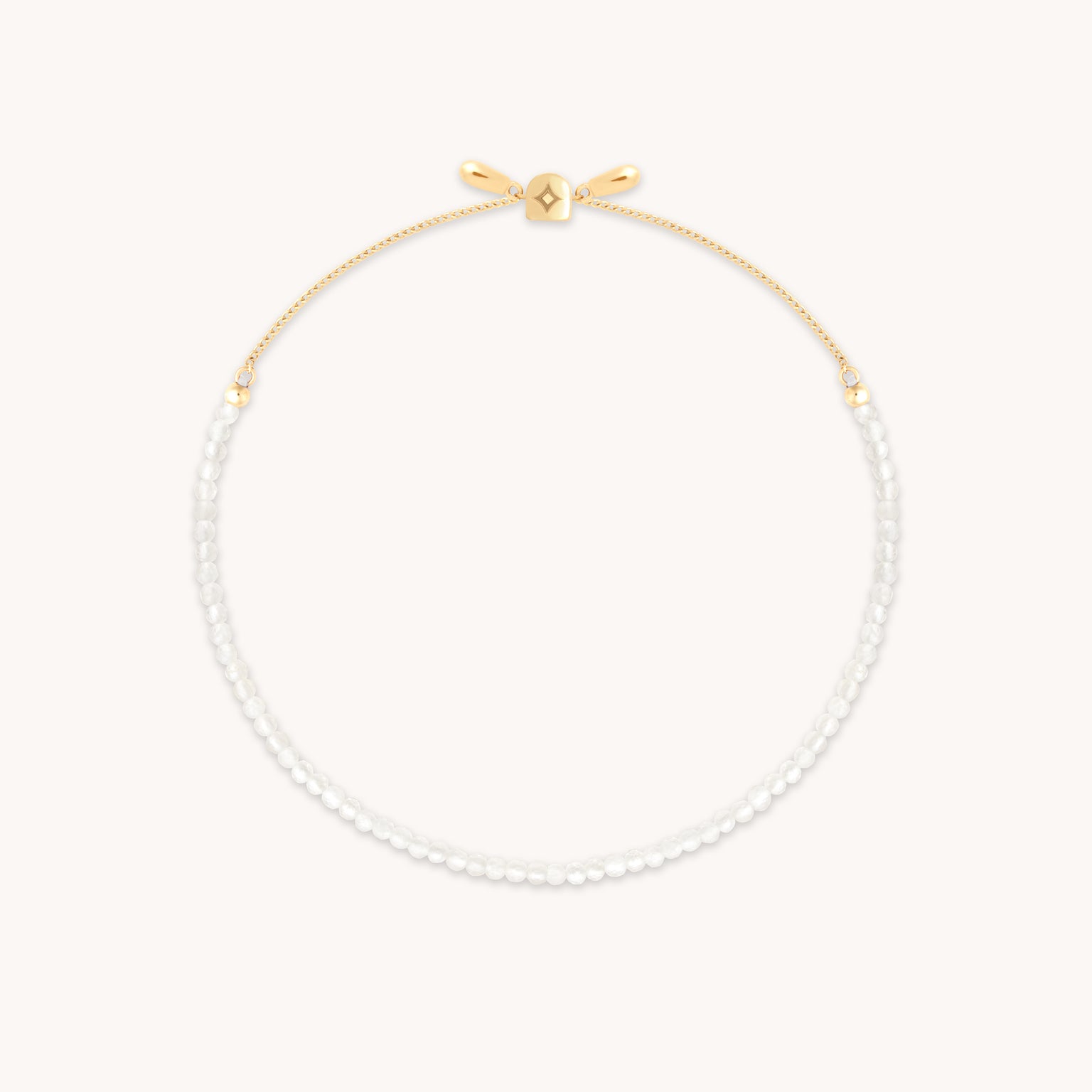 Moonstone Gemstone Bracelet in 9k Gold