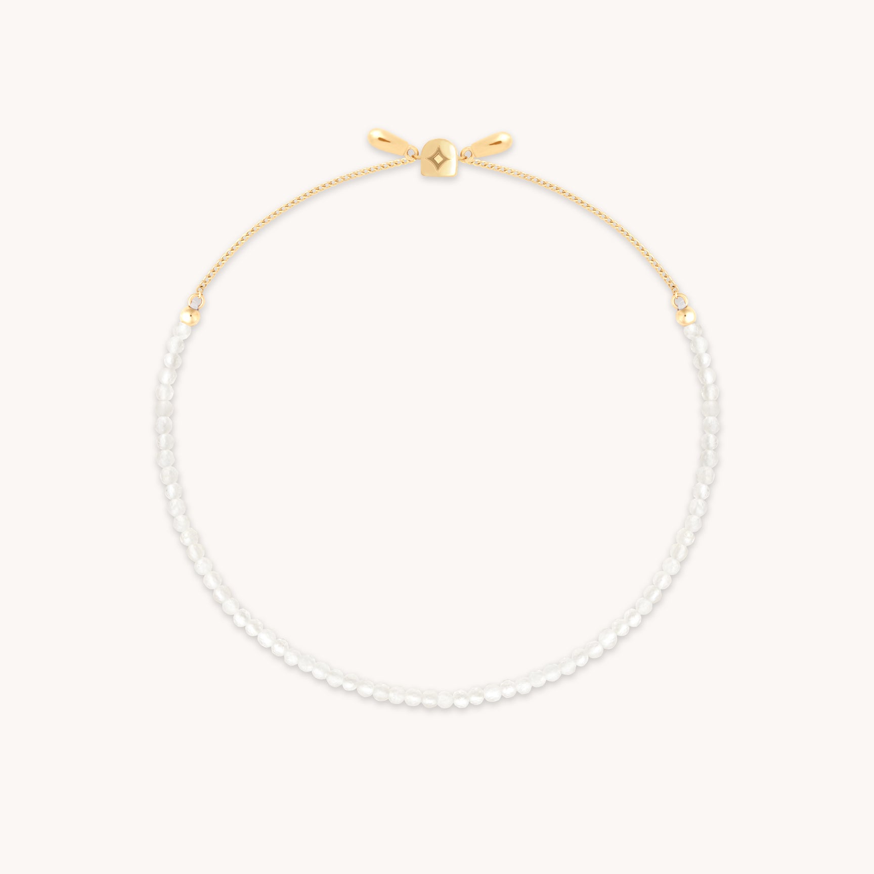 Moonstone Gemstone Bracelet in 9k Gold