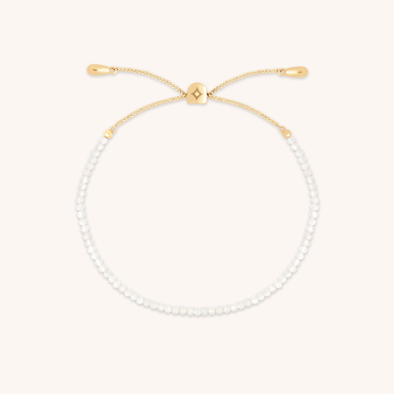 Moonstone Gemstone Bracelet in 9k Gold