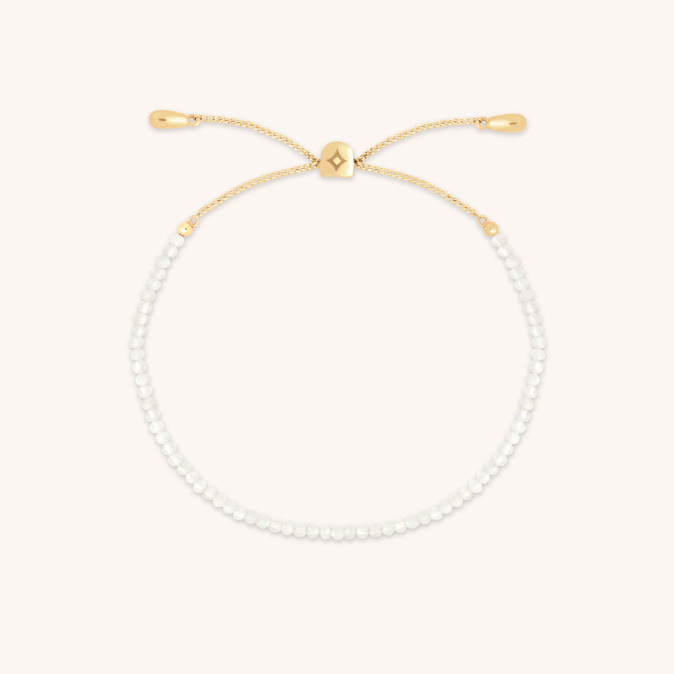 Moonstone Gemstone Bracelet in 9k Gold