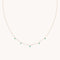 Emerald Charm Necklace in Solid Gold