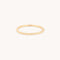 Ridged Band Ring in Solid Gold