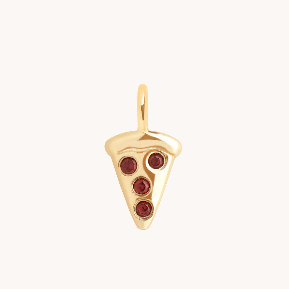 Pizza Charm 9k Gold