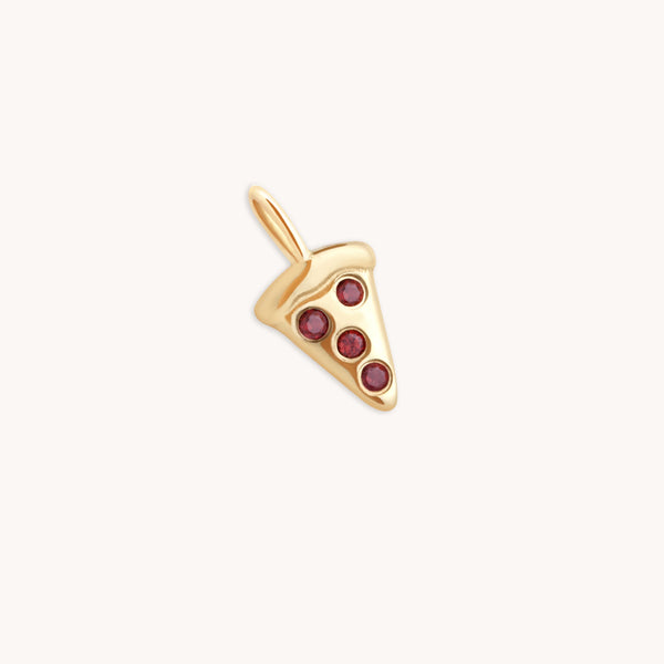 Pizza Charm 9k Gold