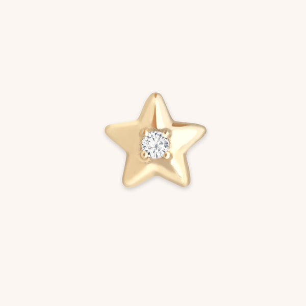 Star Click Charm in 9k Gold