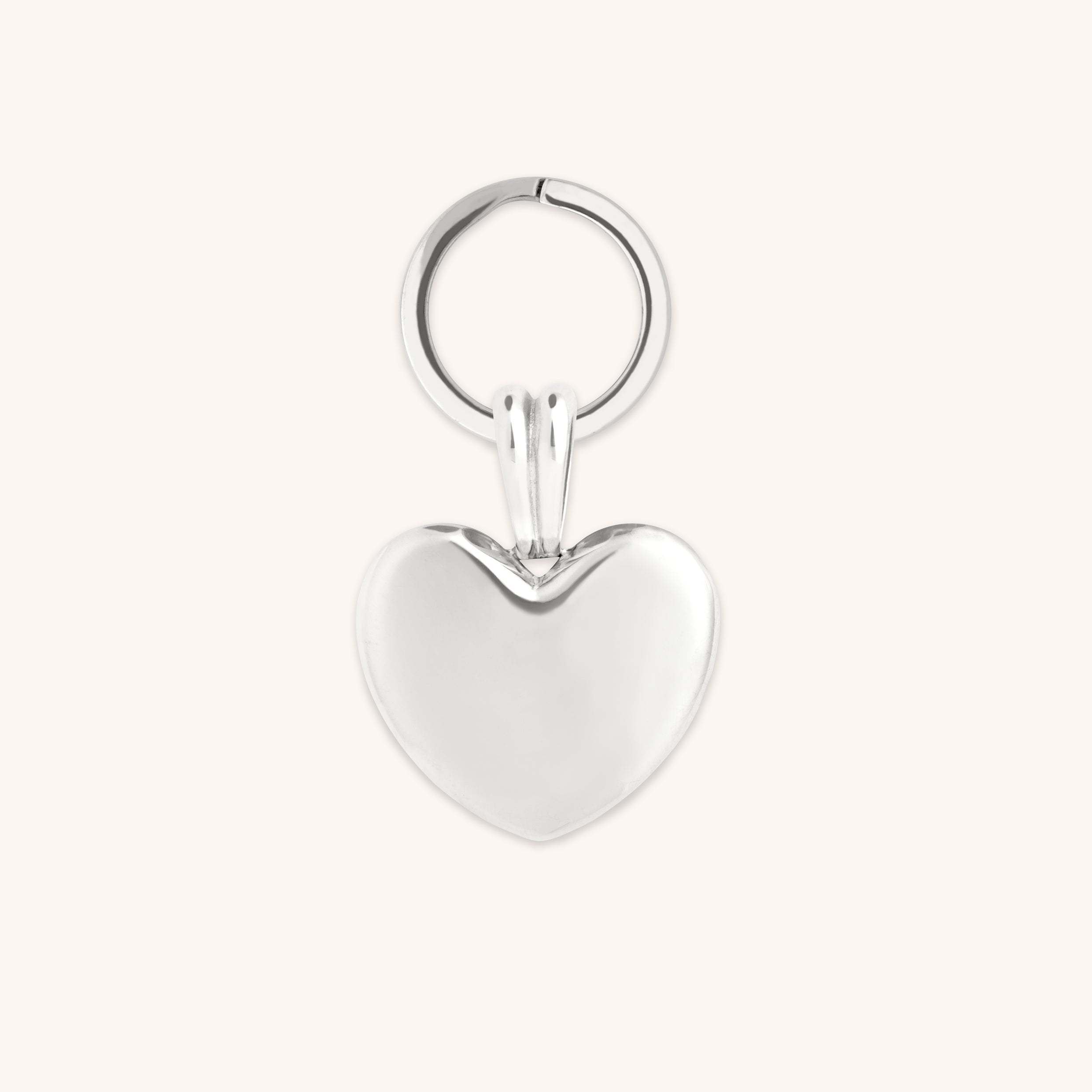 Heart Pet Tag in Silver