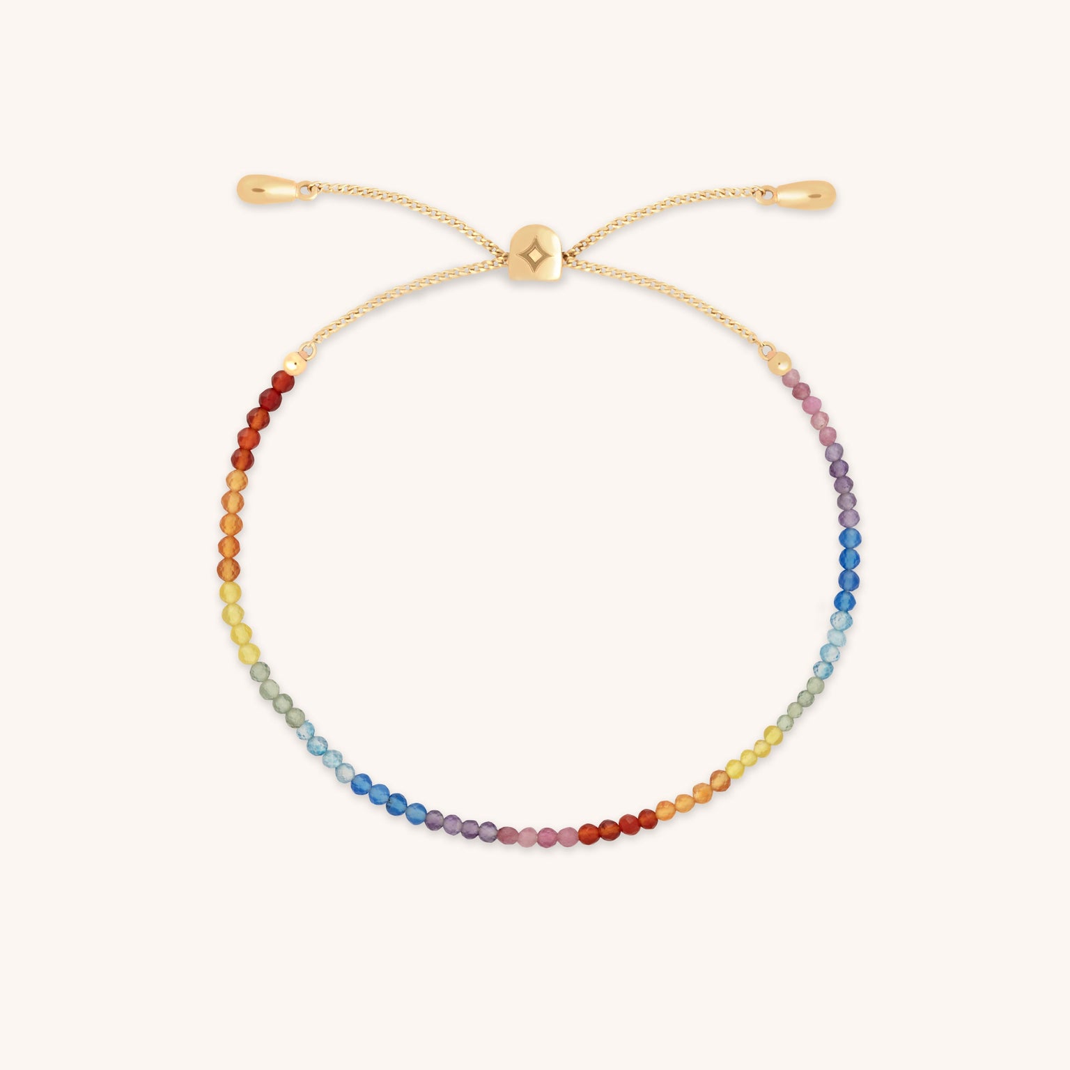 Rainbow Gemstone Bracelet in 9k Gold