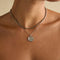 Ironstone Gemstone Necklace in 9k White Gold