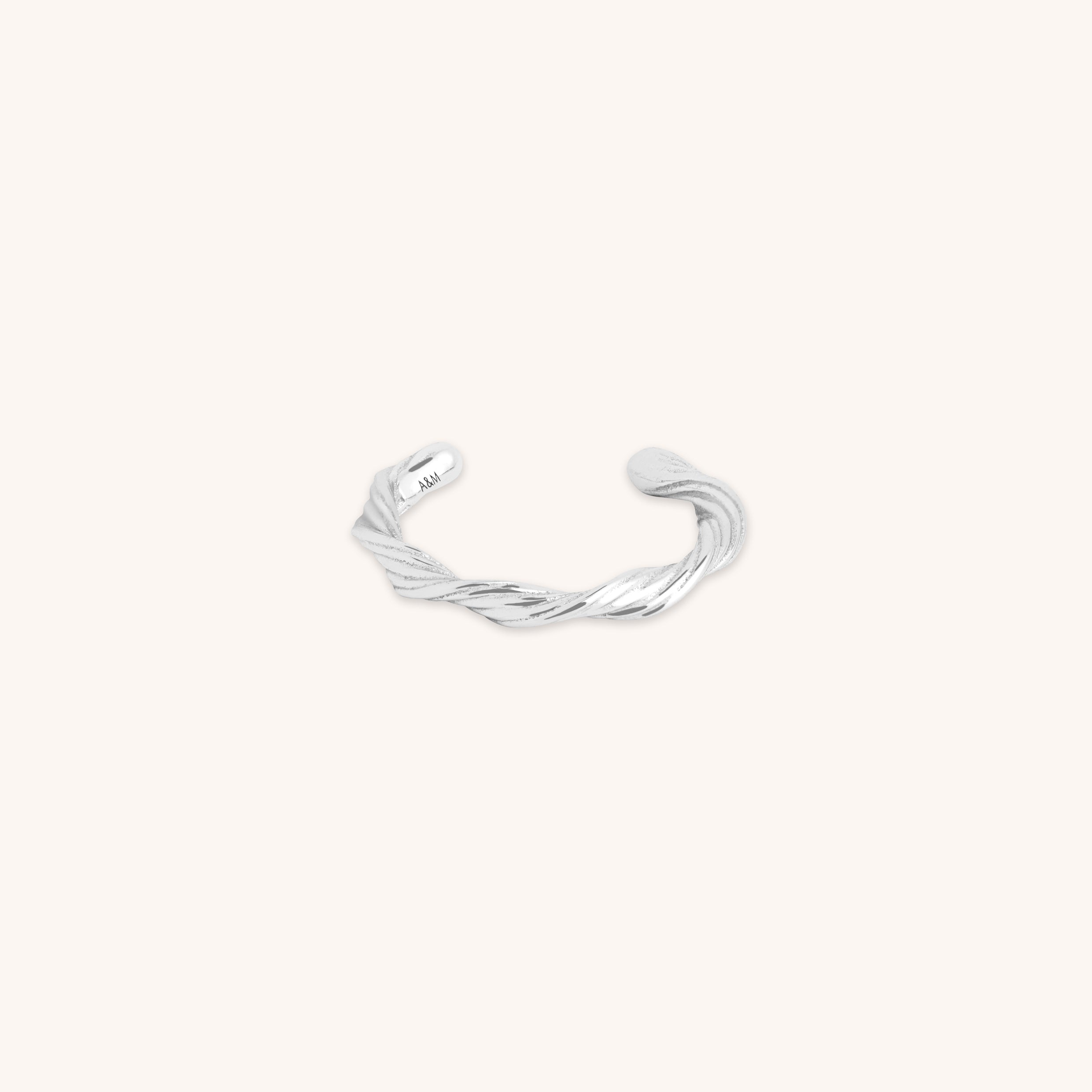 Twist Ear Cuff in Silver