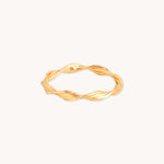 Twist Band Ring in Gold