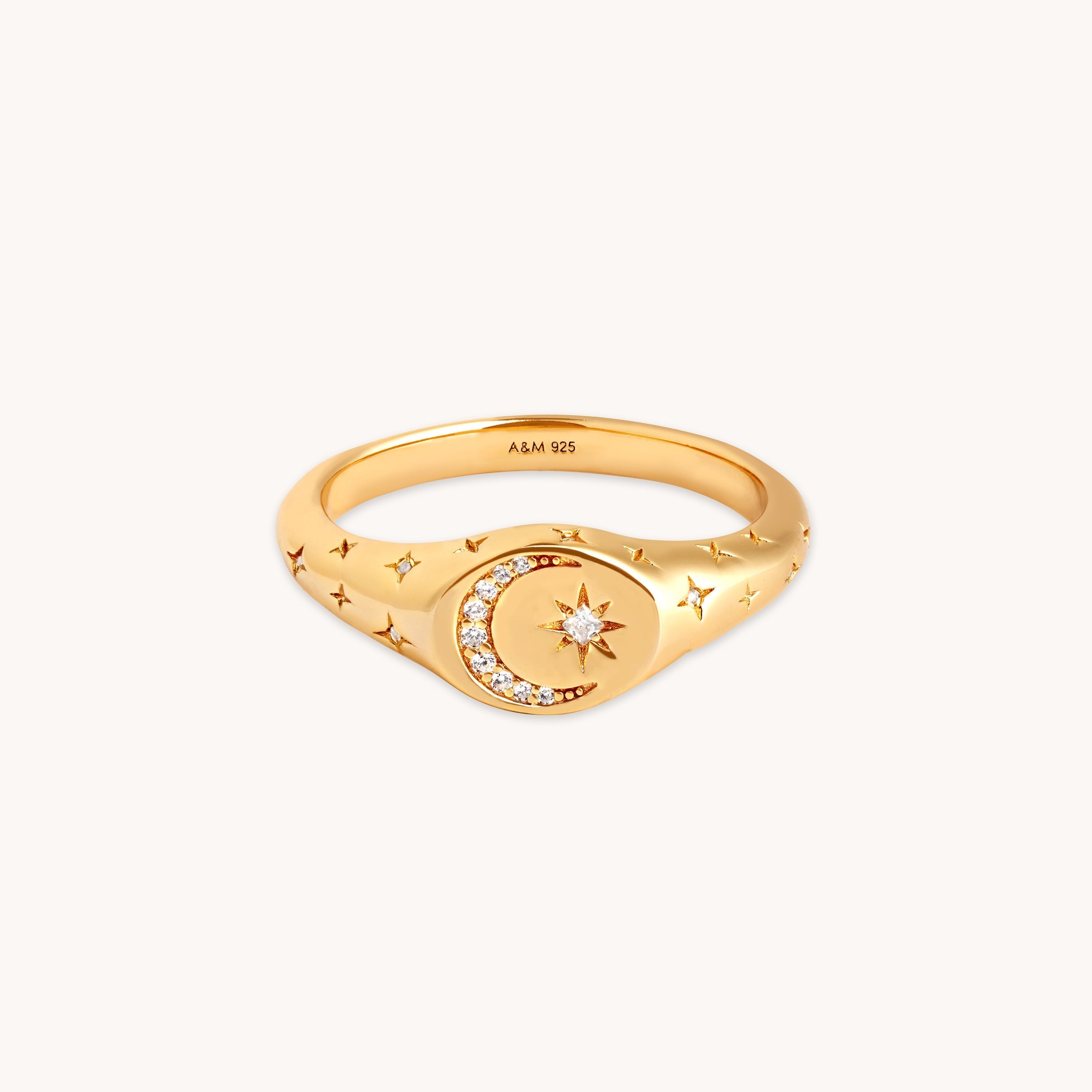 Cosmic Signet Ring in Gold