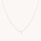 Diamond Marquise Drop Pendant Necklace in Solid White Gold