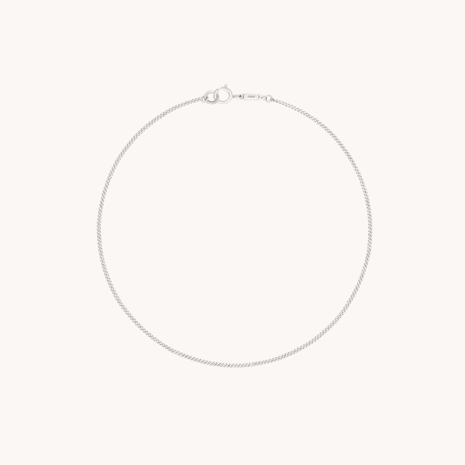 Miyu Chain Bracelet in Solid White Gold