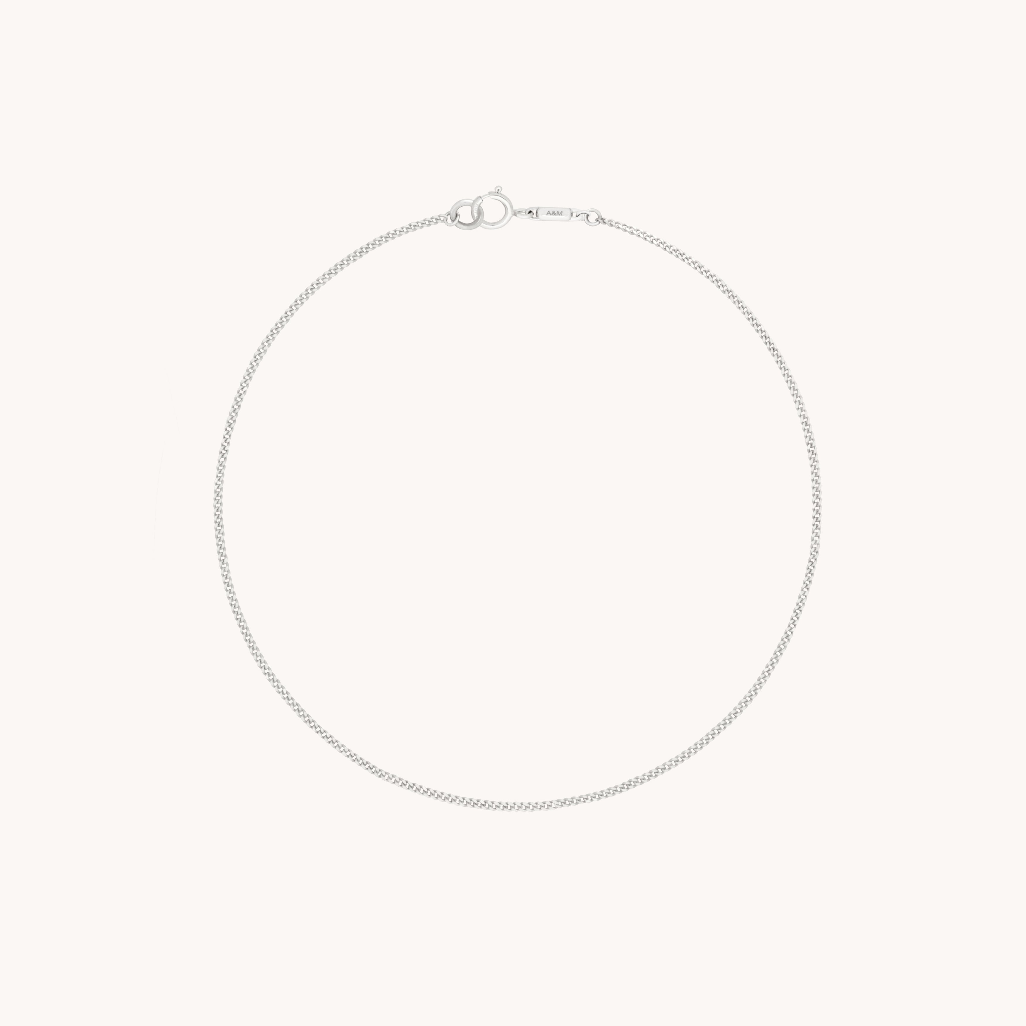 Miyu Chain Bracelet in Solid White Gold
