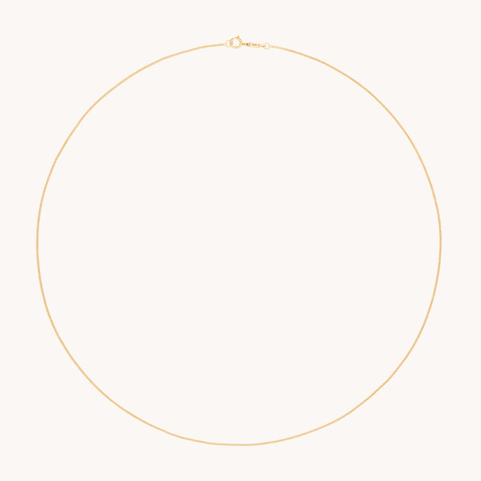 Miyu Chain Necklace in Solid Gold