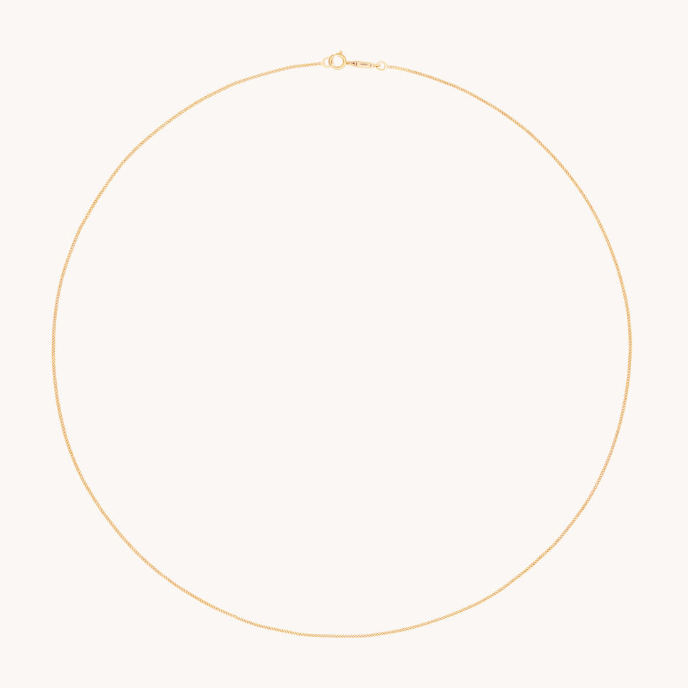 Miyu Chain Necklace in Solid Gold