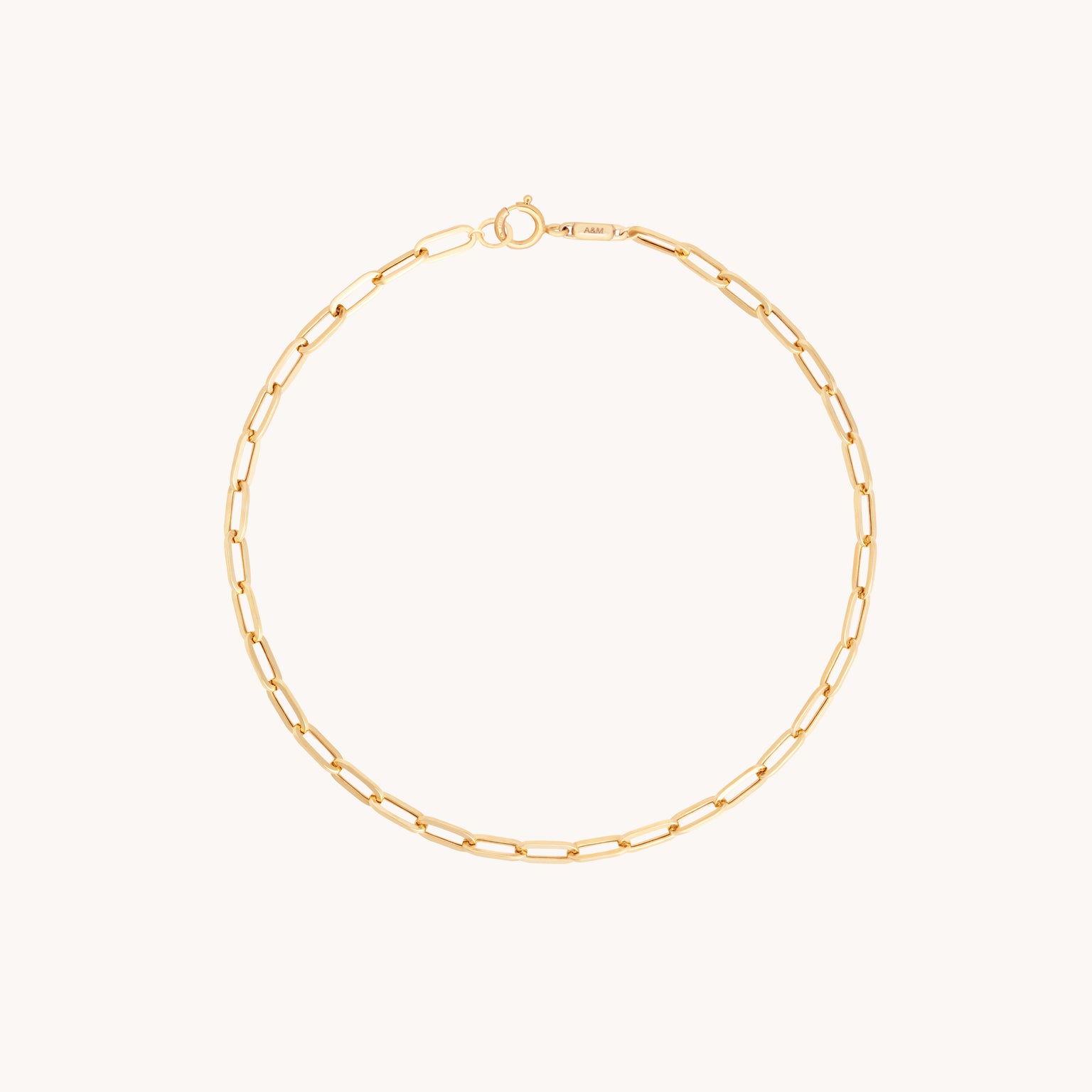 Piccadilly Chain Bracelet in Solid Gold