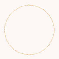 Piccadilly Chain Necklace in Solid Gold