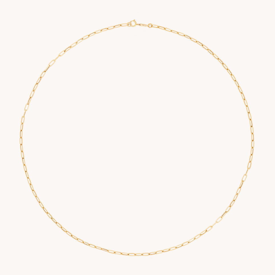 Piccadilly Chain Necklace in Solid Gold
