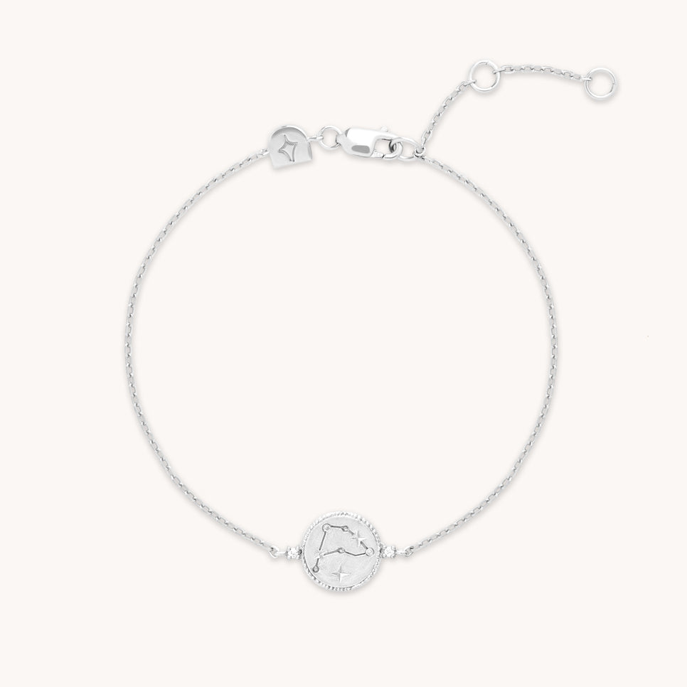 Capricorn Zodiac Bracelet in Silver