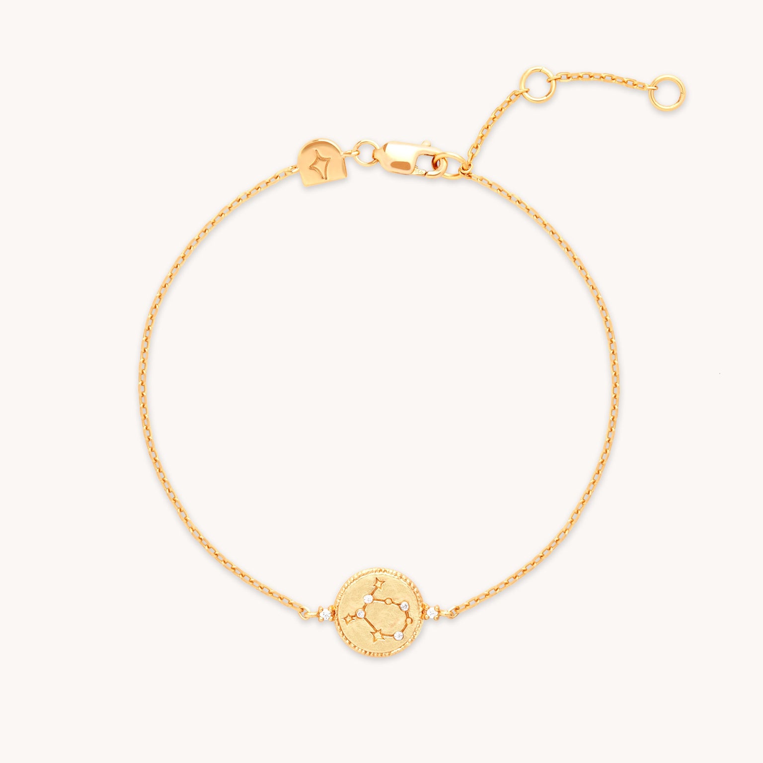 Gemini Zodiac Bracelet in Gold