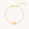 Gemini Zodiac Bracelet in Gold